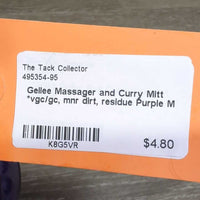 Gellee Massager and Curry Mitt *vgc/gc, mnr dirt, residue
