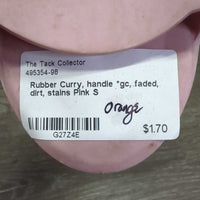 Rubber Curry, handle *gc, faded, dirt, stains
