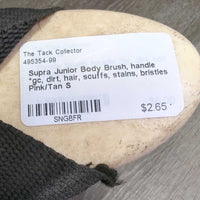 Junior Body Brush, handle *gc, dirt, hair, scuffs, stains, bristles
