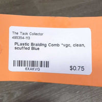 PLastic Braiding Comb *vgc, clean, scuffed
