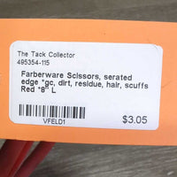 Farberware Scissors, serated edge *gc, dirt, residue, hair, scuffs
