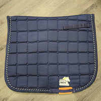 Quilt Dressage Pad, "Eq. Fashion Outfitters",1x piping *vgc, clean, pilly, mnr hair, threads, rubs

