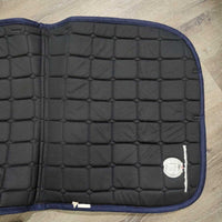 Quilt Dressage Pad, "Eq. Fashion Outfitters",1x piping *vgc, clean, pilly, mnr hair, threads, rubs
