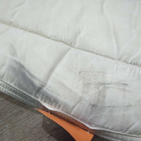 Microsuede Channel Quilt Dressage Pad, non-slip top *gc, dirt, stains, dingy, rubs, mnr pills, threads
