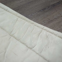 Microsuede Channel Quilt Dressage Pad, non-slip top *gc, dirt, stains, dingy, rubs, mnr pills, threads
