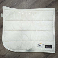 Microsuede Channel Quilt Dressage Pad, non slip top *gc, clean, mnr dirt, stains, hair, rubs, dingy, pills, rubs

