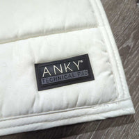 Microsuede Channel Quilt Dressage Pad, non slip top *gc, clean, mnr dirt, stains, hair, rubs, dingy, pills, rubs

