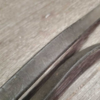 Braided Reins *gc/fair, unstitched lace ends, trimmed end, film, dry, older
