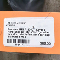 BETA 2000 - Level 3 Hard Shell Safety Vest *gc, older, mnr dust, dirt?stain, No Year Tag
