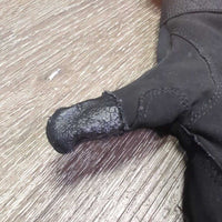 JUNIORS Pr Riding Gloves *gc, clean, mnr rubs, pills, bubbled & peeling
