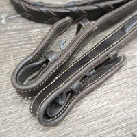 FS Raised Braided Reins *xc/vgc, older, dry, mnr residue
