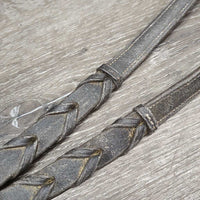 FS Raised Braided Reins *xc/vgc, older, dry, mnr residue
