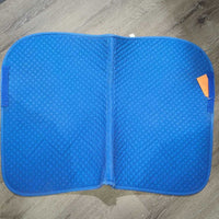 Quilt Jumper Pad *gc, clean, faded, mnr holey edges, pills, threads, dirt, unstitched, rubs
