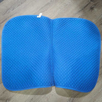 Quilt Jumper Pad *gc, clean, faded, mnr holey edges, pills, threads, dirt, unstitched, rubs
