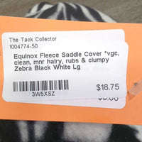 Fleece Saddle Cover *vgc, clean, mnr hairy, rubs & clumpy
