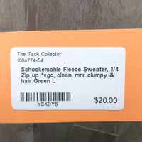 Fleece Sweater, 1/4 Zip up *vgc, clean, mnr clumpy & hair
