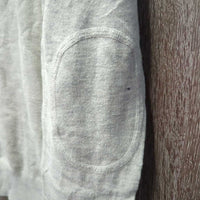 Cotton Sweater, mesh back, 1/4 Zip up *gc, pit & sides: rubs, pills
