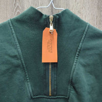 Hvy Sweatshirt, 1/3 Zip up *gc, faded, seam puckers, hairy
