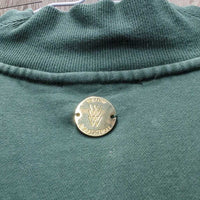 Hvy Sweatshirt, 1/3 Zip up *gc, faded, seam puckers, hairy
