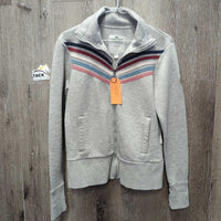 Sweatshirt Jacket, Zipper *gc, clumpy, rubs, older, faded & hairy
