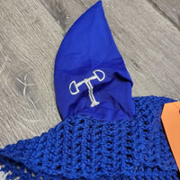 Crochet Ear Bonnet, Fly Veil, pearls, 4x bling *xc, clean, mnr hair, mnr curled
