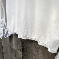 LS Sun Shirt, 1/4 Zip Up, Mesh Sleeves, Snap Collar *gc/fair, mnr snags, rubs, pills, pitt stains & runs, dingy, faded logos
