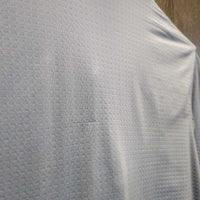 LS Sun Shirt, 1/4 Zip Up, Mesh Sleeves *gc, mnr snags, rubs, pills, pitt stains & runs
