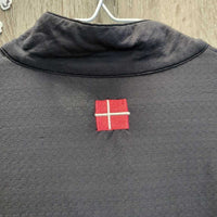 LS Sun Shirt, 1/4 Zip Up, Mesh Sleeves *gc/fair, pulled/frayed mesh elastic, faded, older, puckers
