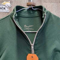 LS Sun Shirt, 1/4 Zip Up, Mesh Sleeves *gc, pit stains, fuzzy, hairy, rubs, pills, older?
