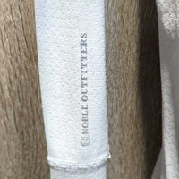 LS Sun Shirt, 1/4 Zip Up, Mesh Sleeves *gc, snags, runs, seam rubs, puckers, cuff & pit stains
