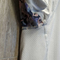 LS Sun Shirt, 1/4 Zip Up, Mesh Sleeves *gc, snags, runs, seam rubs, puckers, cuff & pit stains

