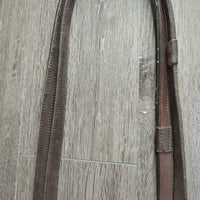 Rsd/FS Padded Monocrown Bridle, Bling, Rubbber Lined Reins, Charm *gc, dirty, dry, stiff, rubs, mismatched, scratches, threads, edge scrapes
