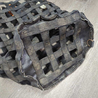 Round Slow Feed Hay Net, Top Rope *gc, clean, stained, residue, faded, rubs, replaced rope
