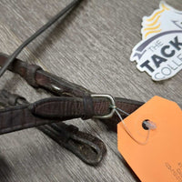 Soft Narrow Curb Reins *gc, clean, & dirty, dry, stiff, residue, stains, creases
