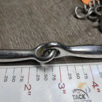 Thin Jointed SS Pelham Bit, Chain *gc, dirty, residue, scratches
