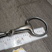 Thick Hvy Eggbutt Snaffle Bit *fair, v.dirty, residue, stains, scuffs
