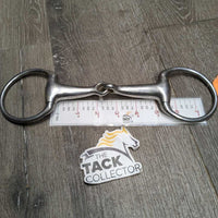 Thick Hvy Eggbutt Snaffle Bit *fair, v.dirty, residue, stains, scuffs
