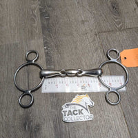 Thick French Link 2 Ring Elevator Bit, revolving center lozenge *gc, dirt, stains, scratches
