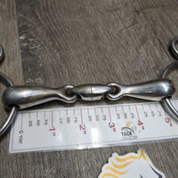Thick French Link 2 Ring Elevator Bit, revolving center lozenge *gc, dirt, stains, scratches
