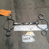 Thick French Link 2 Ring Elevator Bit, revolving center lozenge *gc, dirt, stains, scratches
