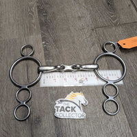 Med 3 Ring French Link Elevator Bit, flat center bar *vgc/gc, scuffs, rubs, clean, residue
