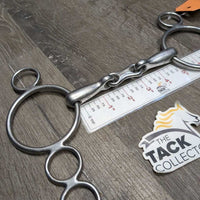 Med 3 Ring French Link Elevator Bit, flat center bar *vgc/gc, scuffs, rubs, clean, residue
