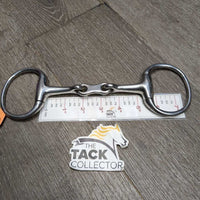 Med French Link Eggbutt Bit, flat center bar *gc, dirty, stains, scratches
