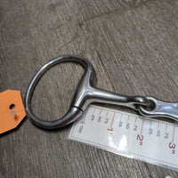 Med French Link Eggbutt Bit, flat center bar *gc, dirty, stains, scratches
