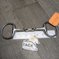 Med French Link Eggbutt Bit, flat center bar *gc, dirty, stains, scratches
