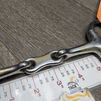 Med French Link Eggbutt Bit, flat center bar *gc, dirty, stains, scratches
