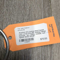 Med French Link Loose Ring Bit, locking center lozenge *gc, v.dirty, residue, rust spoits
