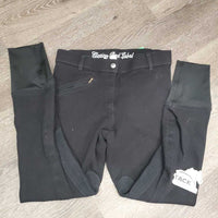 Hvy Cotton Euroseat Breeches *gc, faded, mnr hair, rubs, pills, older
