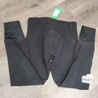 Hvy Cotton Euroseat Breeches *gc, faded, mnr hair, rubs, pills, older
