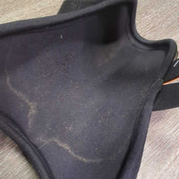 Pr Open Front Boots, velcro *vgc, mnr hair, rubs, scuffs & residue
